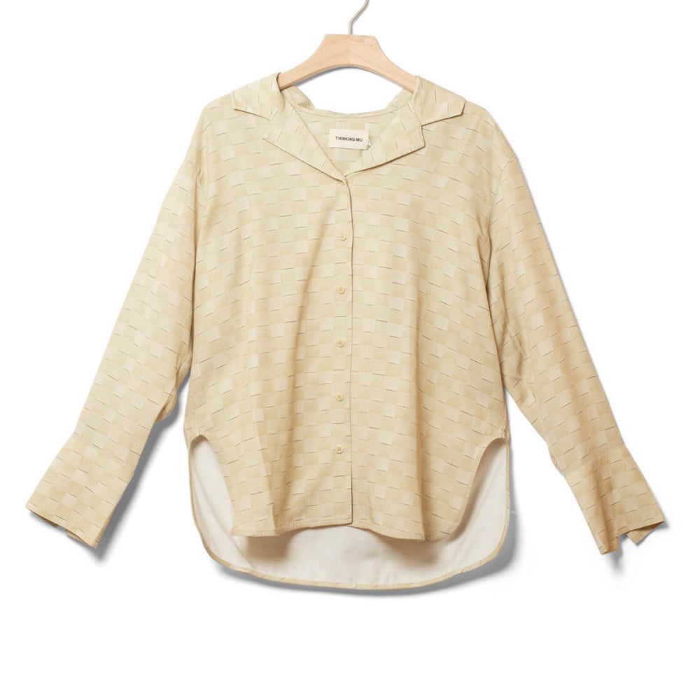 Thinking Mu W Shirt Sira beige julia printed