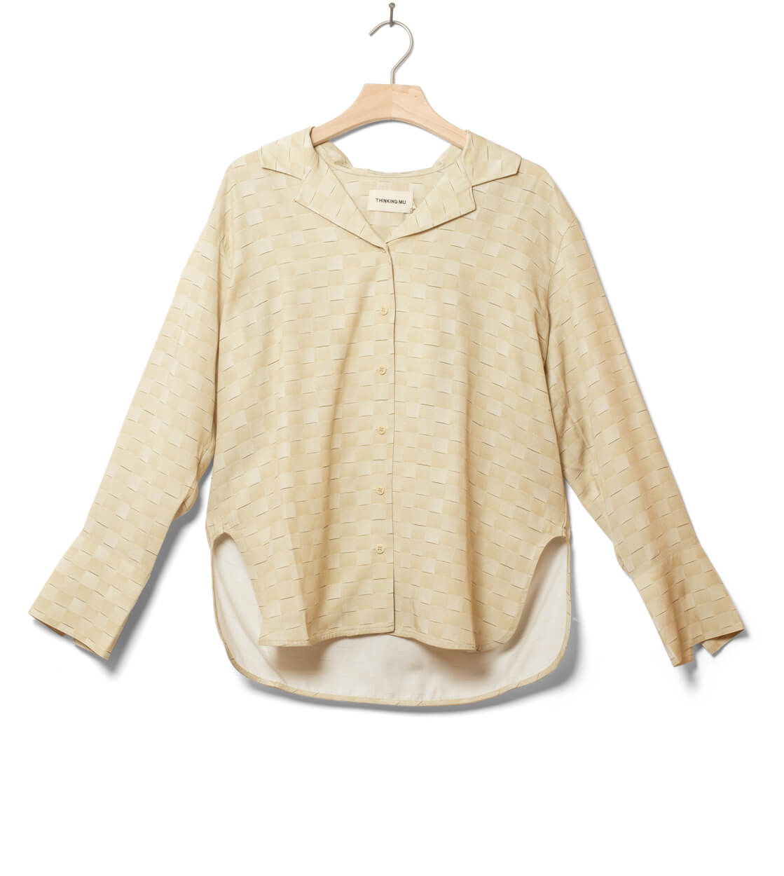 Thinking Mu W Shirt Sira beige julia printed