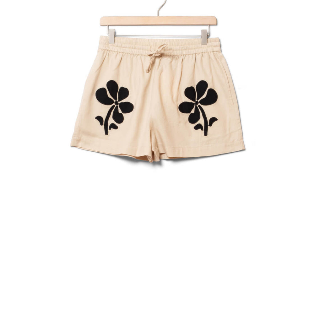 Thinking Mu W Shorts Geranio beige marygold