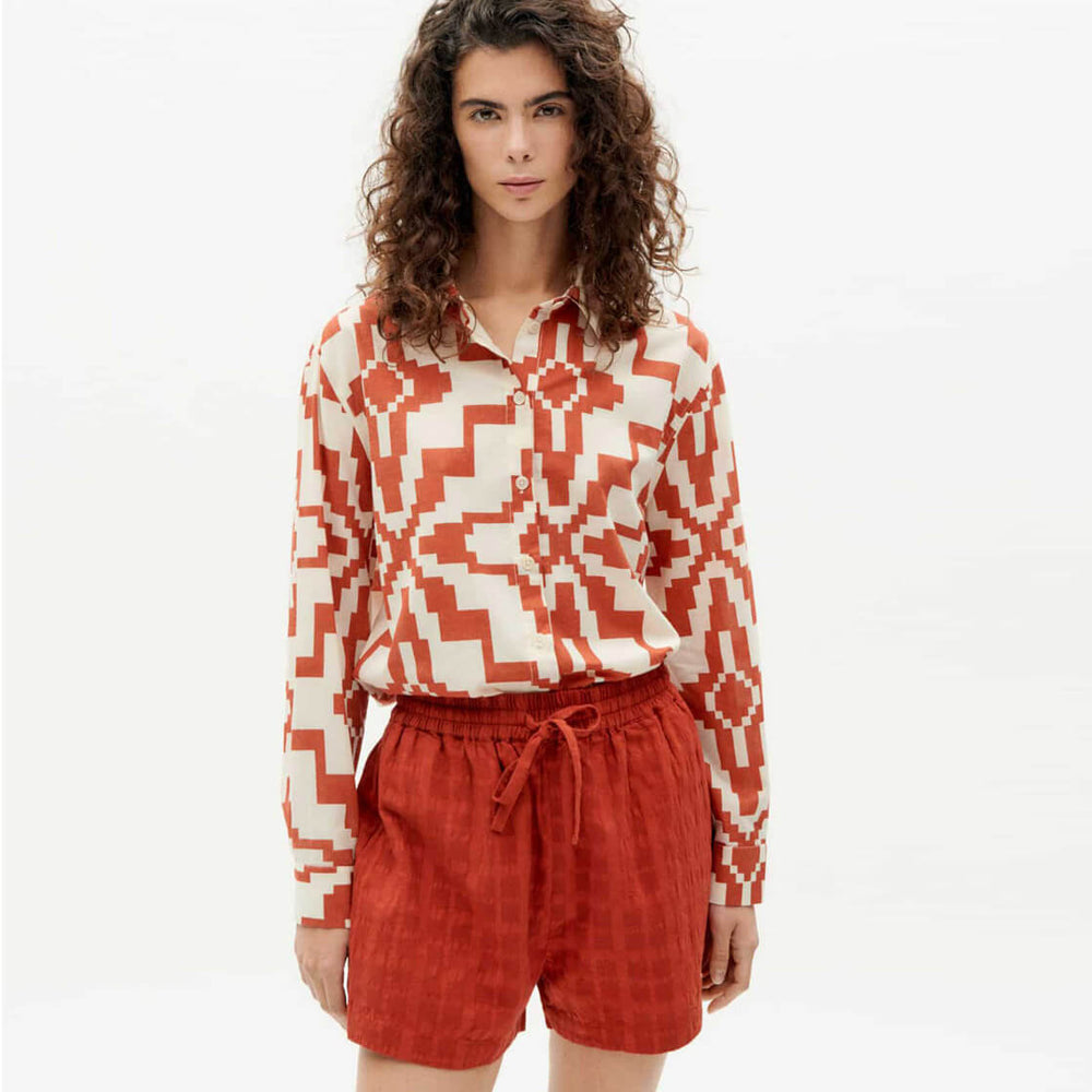 
                      
                        Thinking Mu W Shorts Geranio red orangered cuadrito
                      
                    