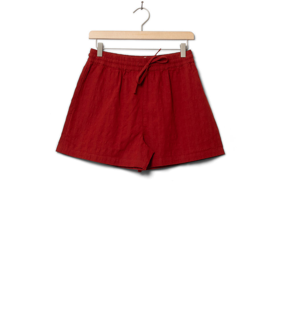 Thinking Mu W Shorts Geranio red orangered cuadrito