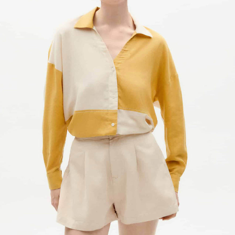 Thinking Mu W Shorts Narciso Hemp beige pearl