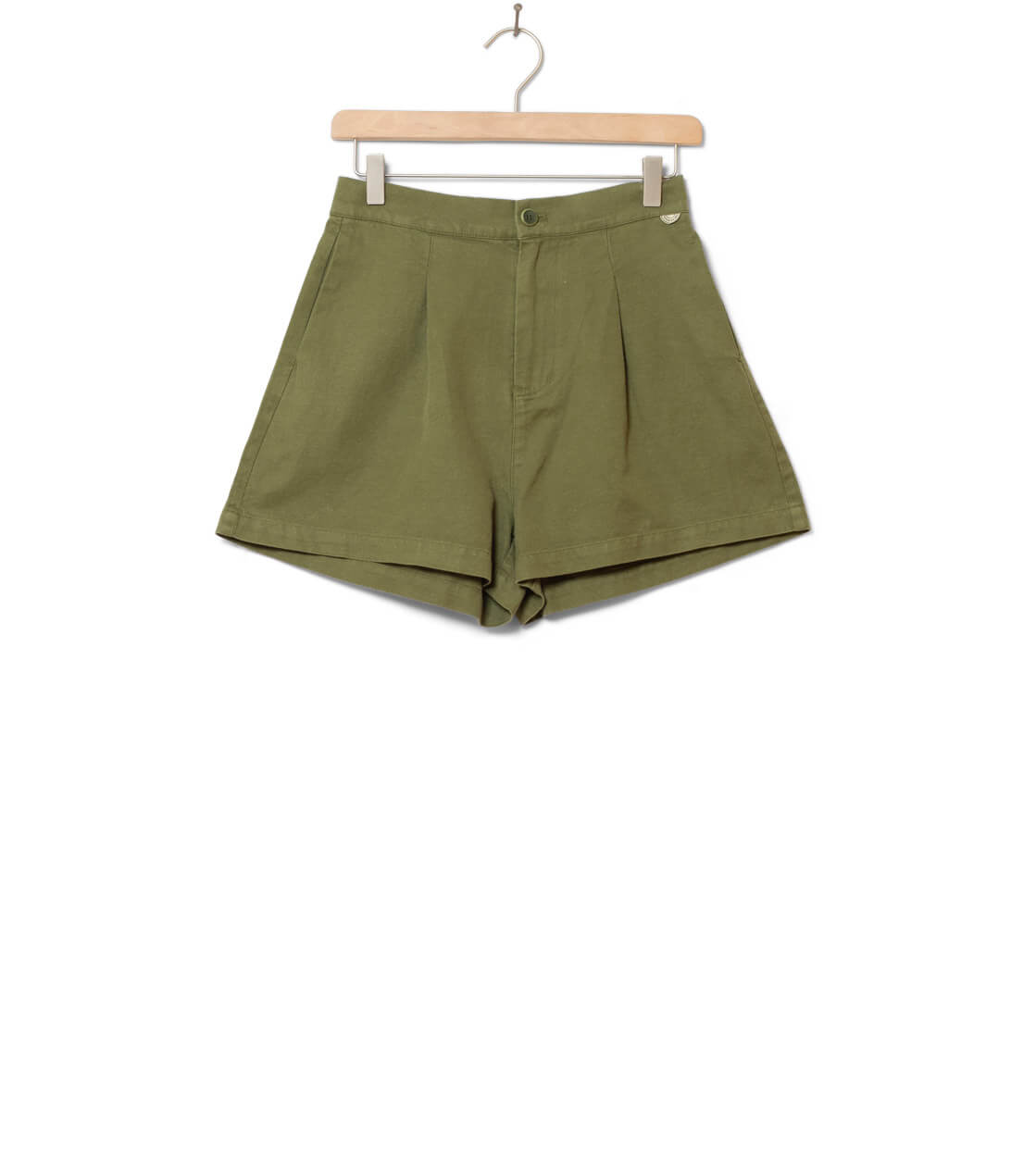 Thinking Mu W Shorts Narciso Hemp green forest