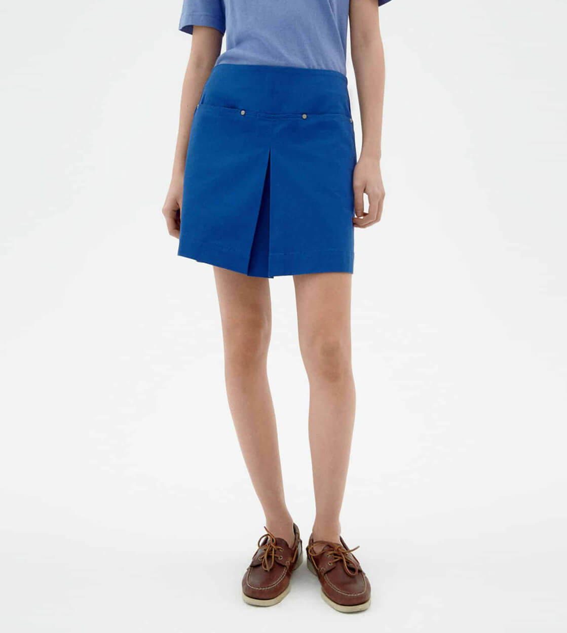 Thinking Mu W Skirt Mabel blue indigo