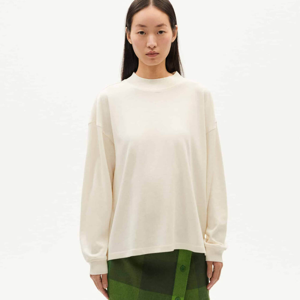 Thinking Mu W Sweater Freire beige snow white