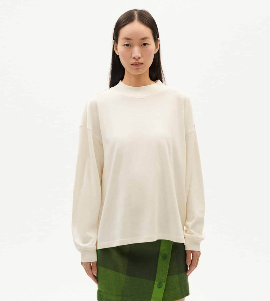 Thinking Mu W Sweater Freire beige snow white