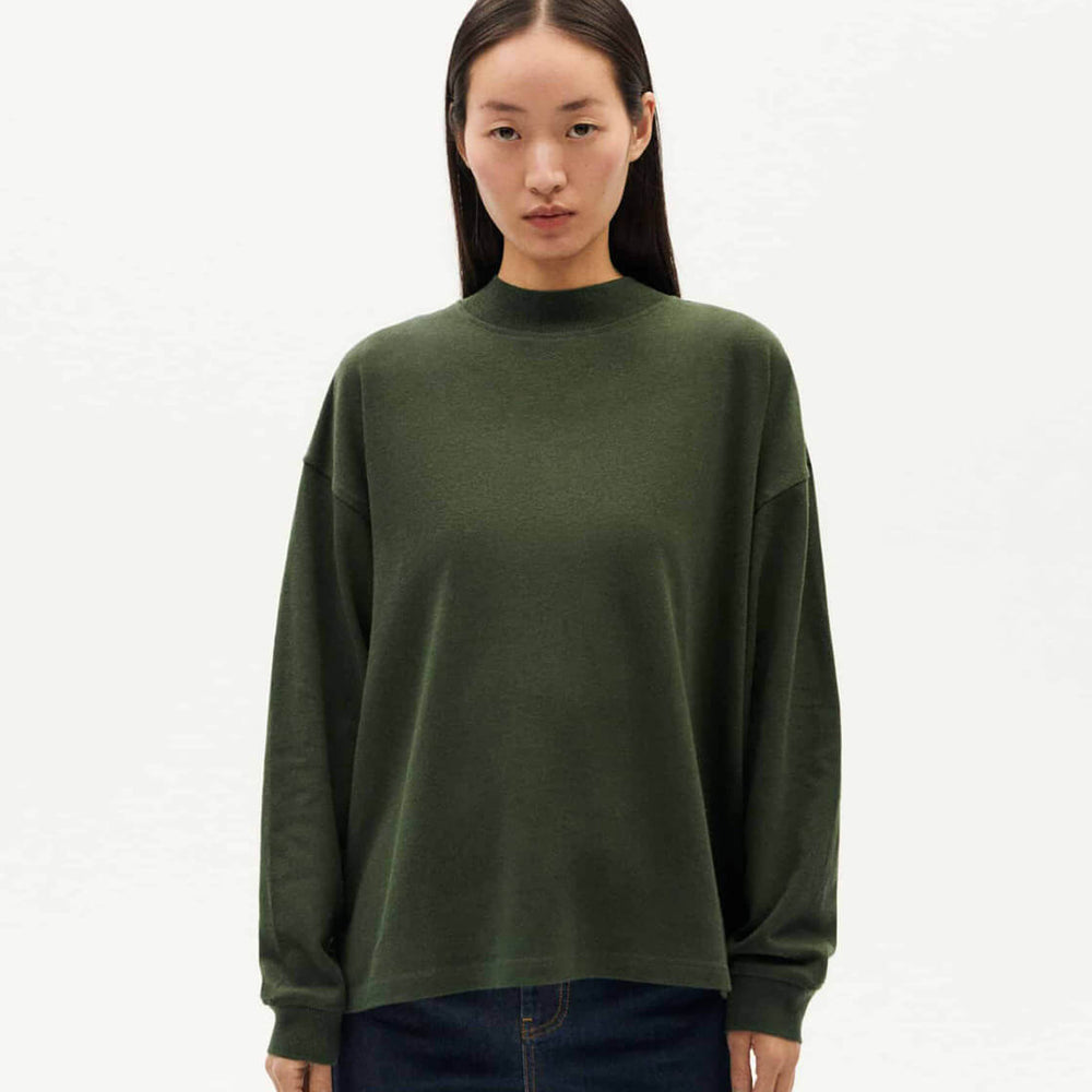 Thinking Mu W Sweater Freire green bottle