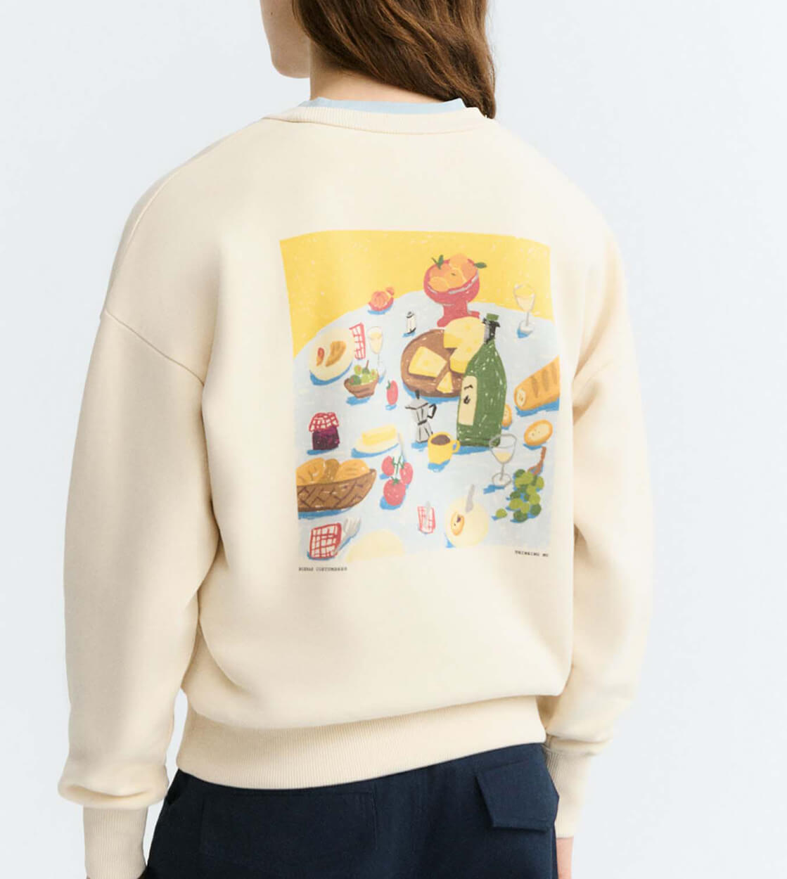Thinking Mu W Sweater Jodie beige costumbres pannacota