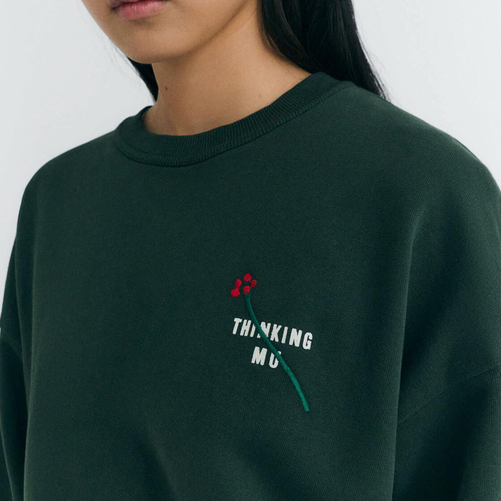
                      
                        Thinking Mu W Sweater Jodie green flower TM bottle
                      
                    