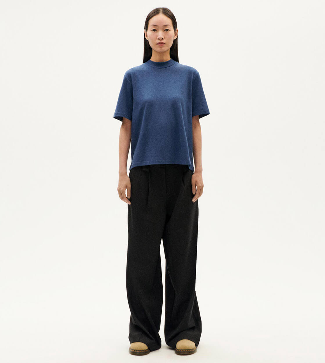 Thinking Mu W T-Shirt Aidin Hemp blue dark heritage