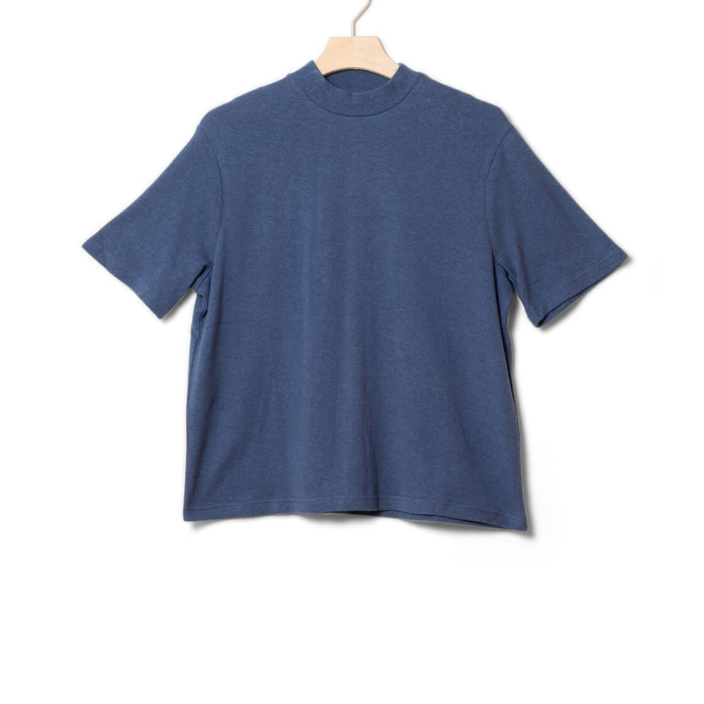 Thinking Mu W T-Shirt Aidin Hemp blue dark heritage