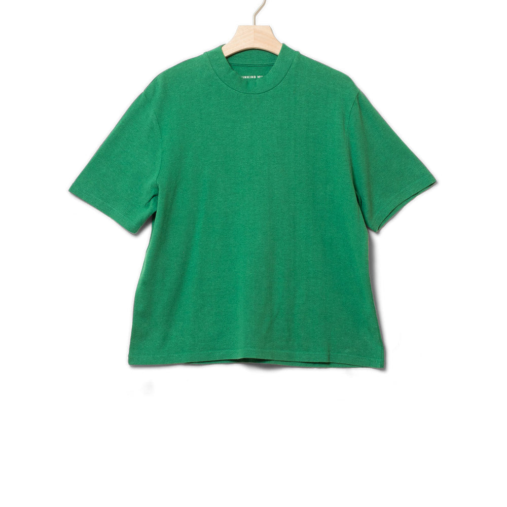 Thinking Mu W T-Shirt Aidin Hemp green clover