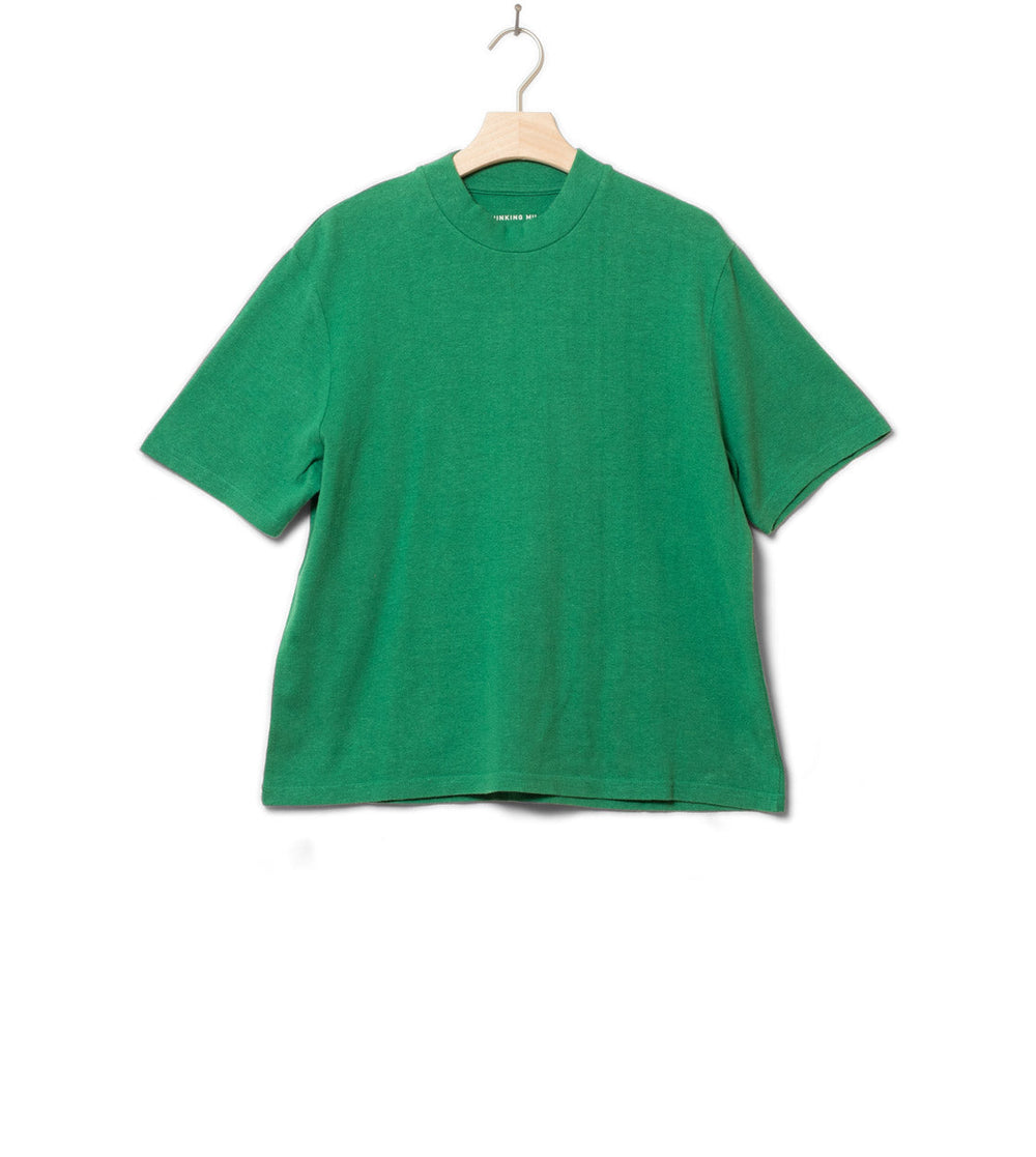 Thinking Mu W T-Shirt Aidin Hemp green clover