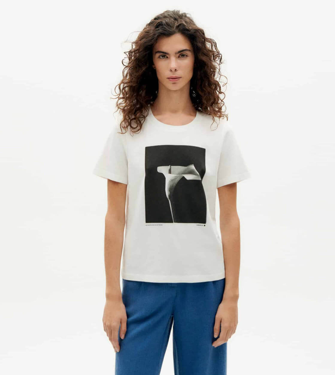 Thinking Mu W T-Shirt Ida Lily white snow