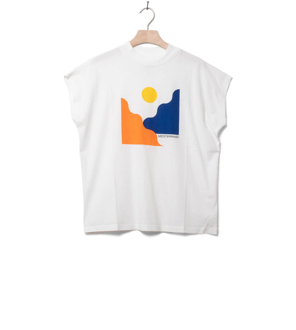 Thinking Mu W T-Shirt Mediterraneo white