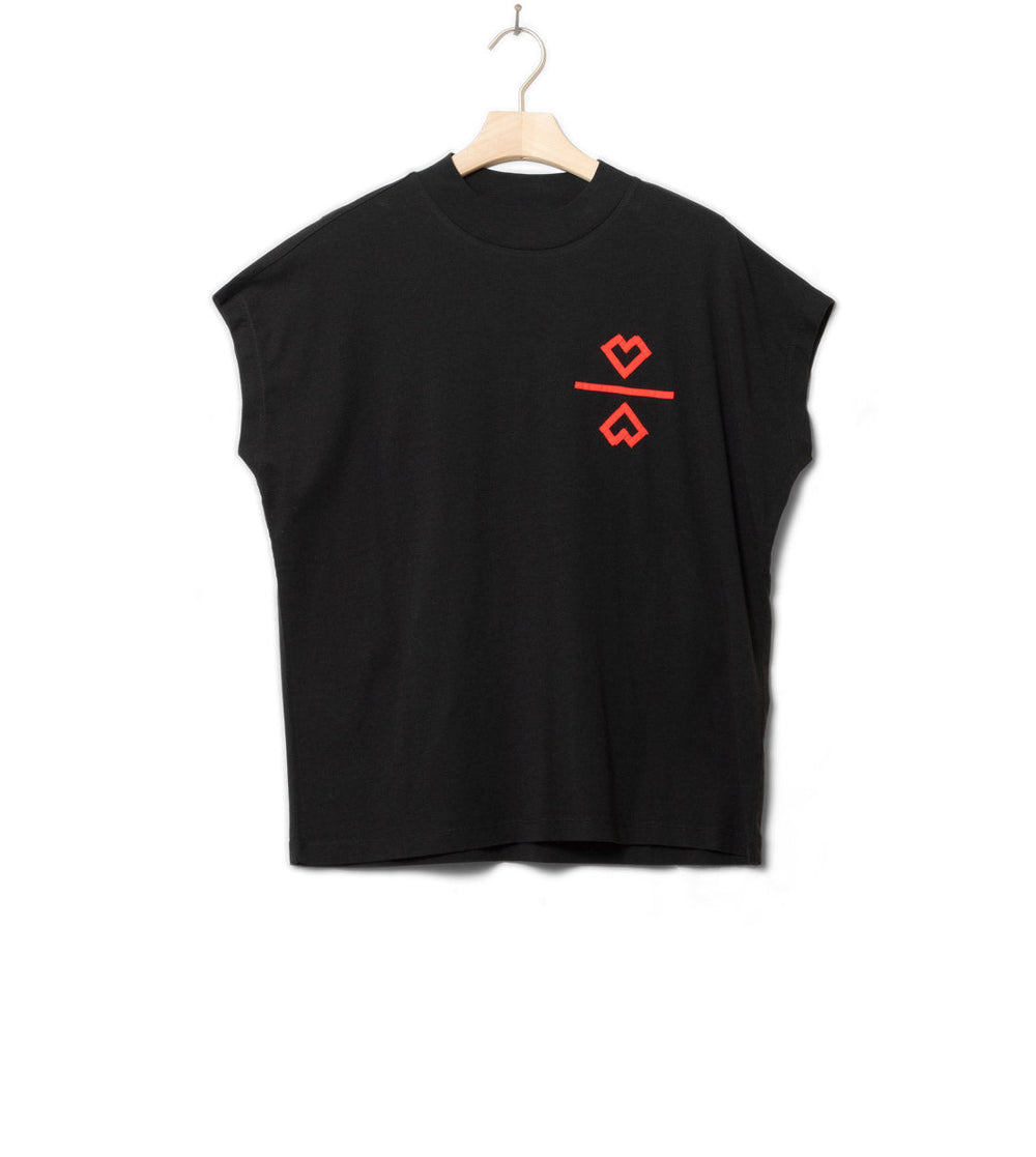 Thinking Mu W T-Shirt Volta black 2 hearts