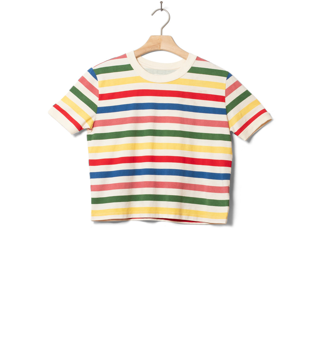 Thinking Mu W T-Shirt Zowie beige med stripes
