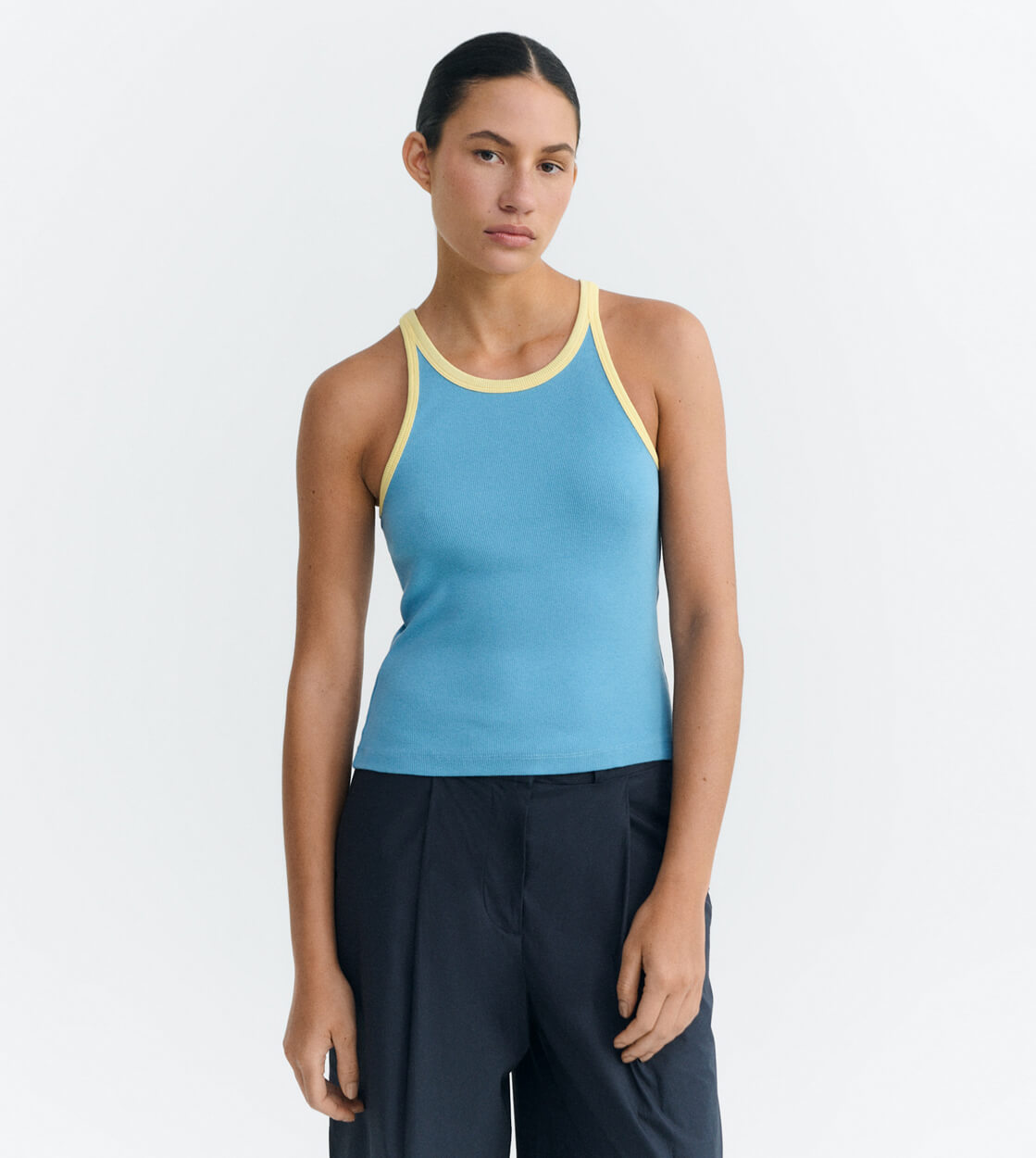 Thinking Mu W Top Harriet blue dark dusk blue