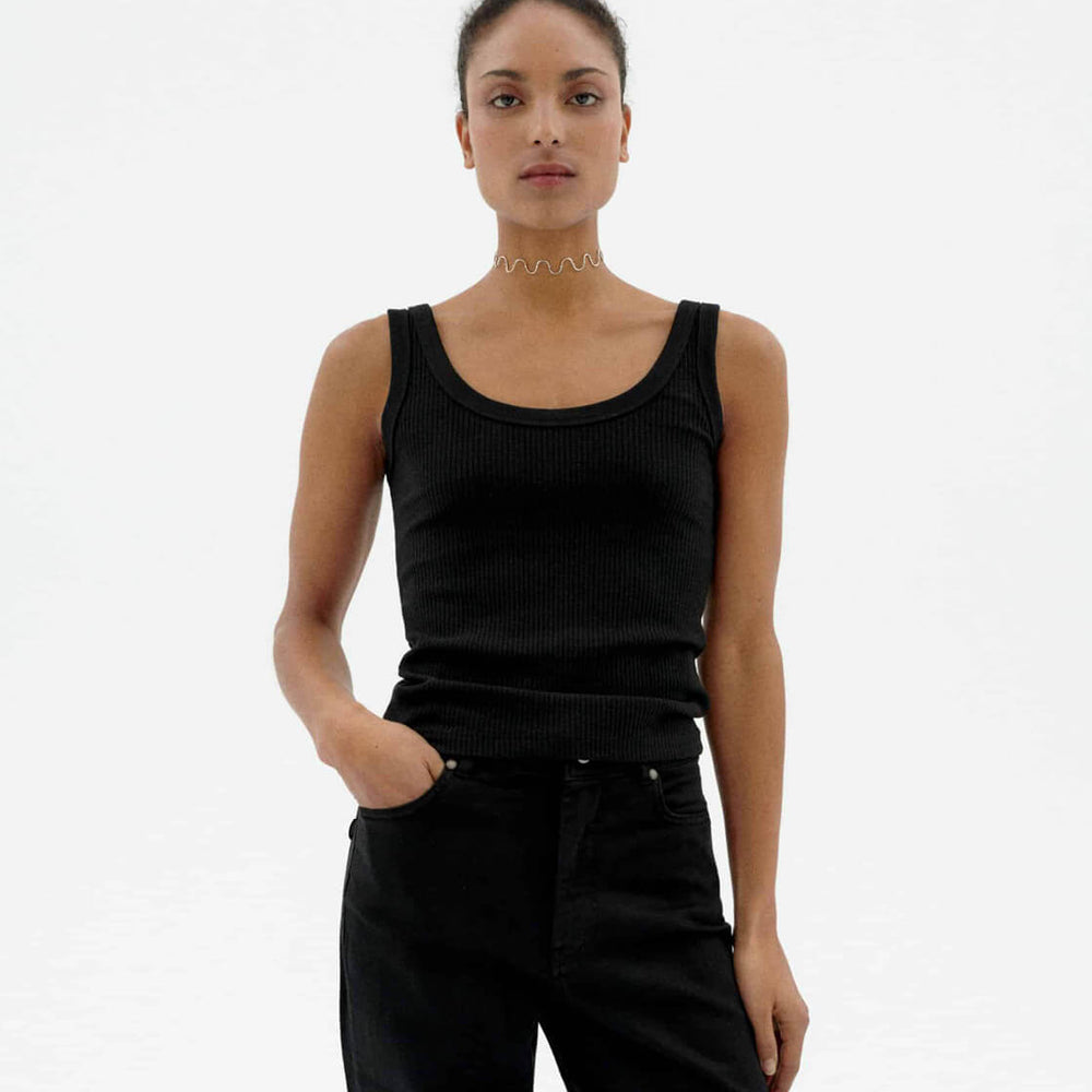 Thinking Mu W Top Julia Hemp black