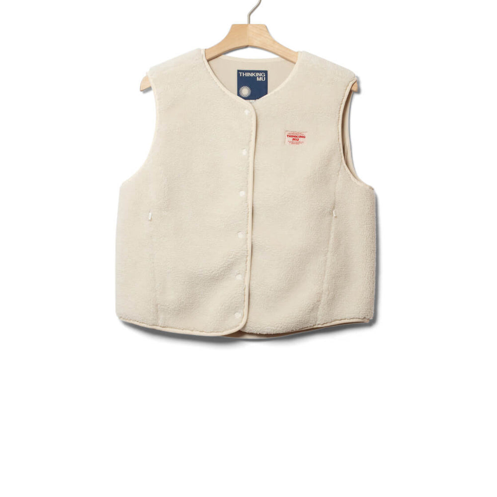 Thinking Mu W Vest Jay II beige ivory