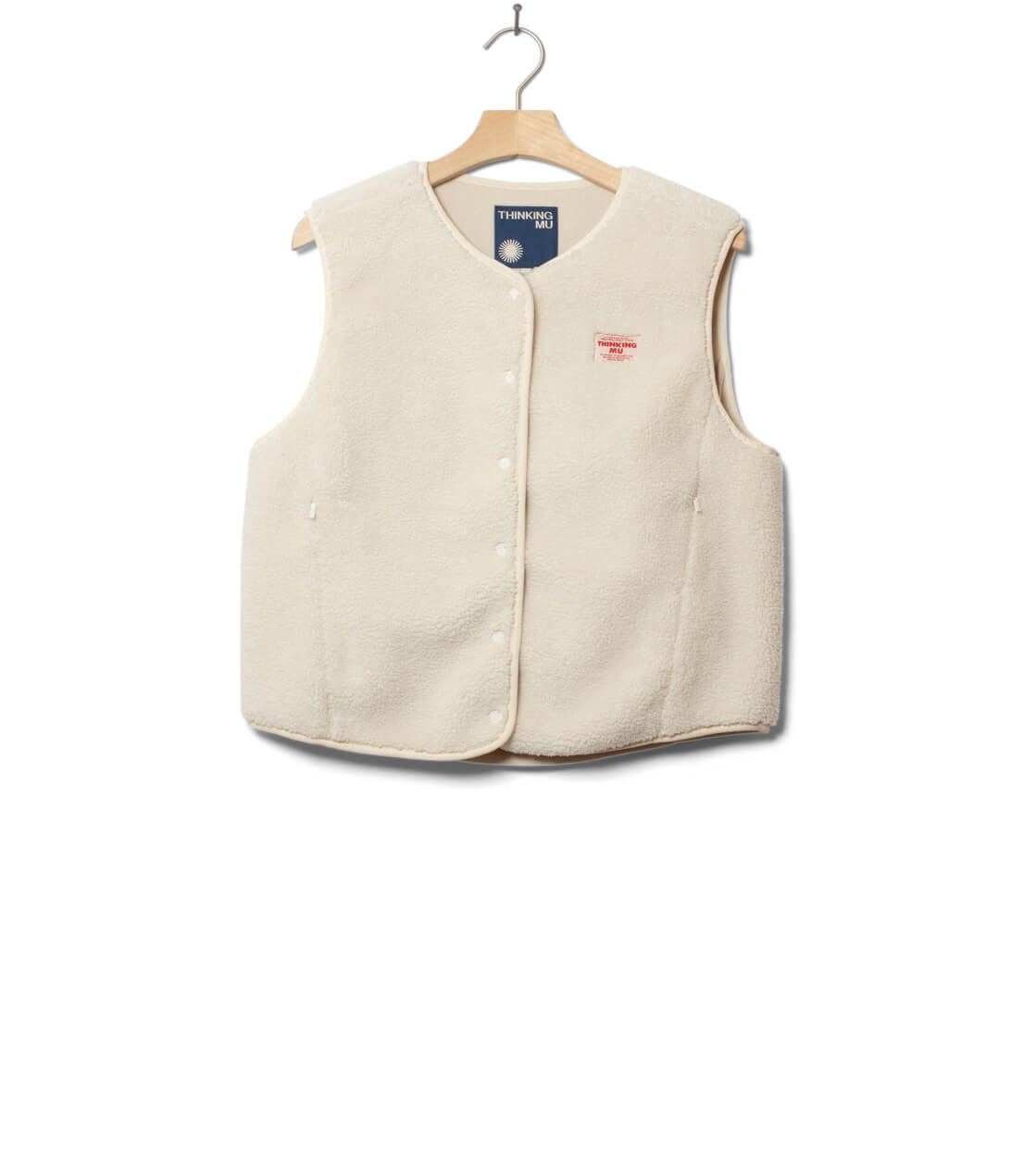 Thinking Mu W Vest Jay II beige ivory