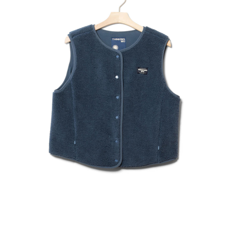 Thinking Mu W Vest Jay II blue fuzz
