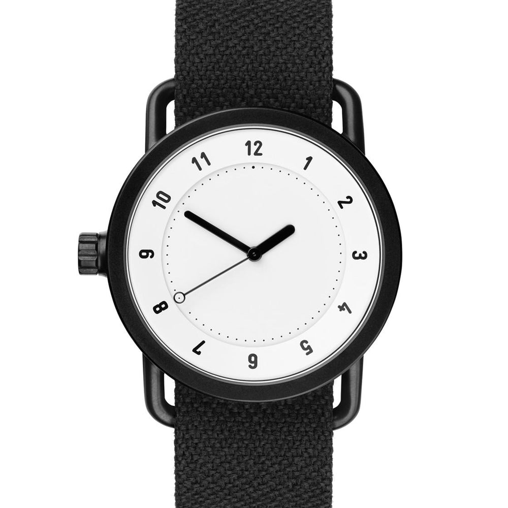 Tid Watch No.1 black coal twain/white