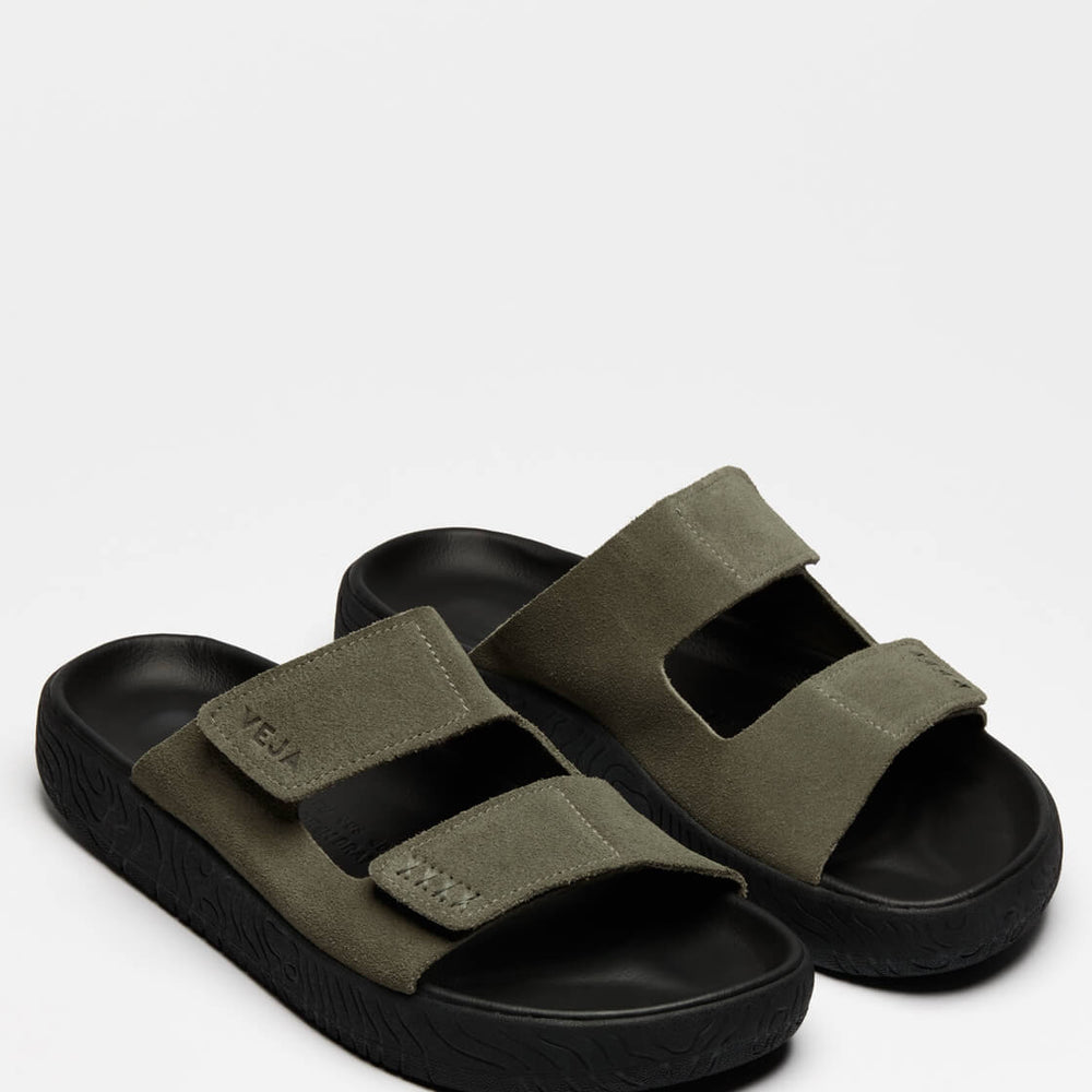 Veja Sandals Etna Suede Soft green kaki black