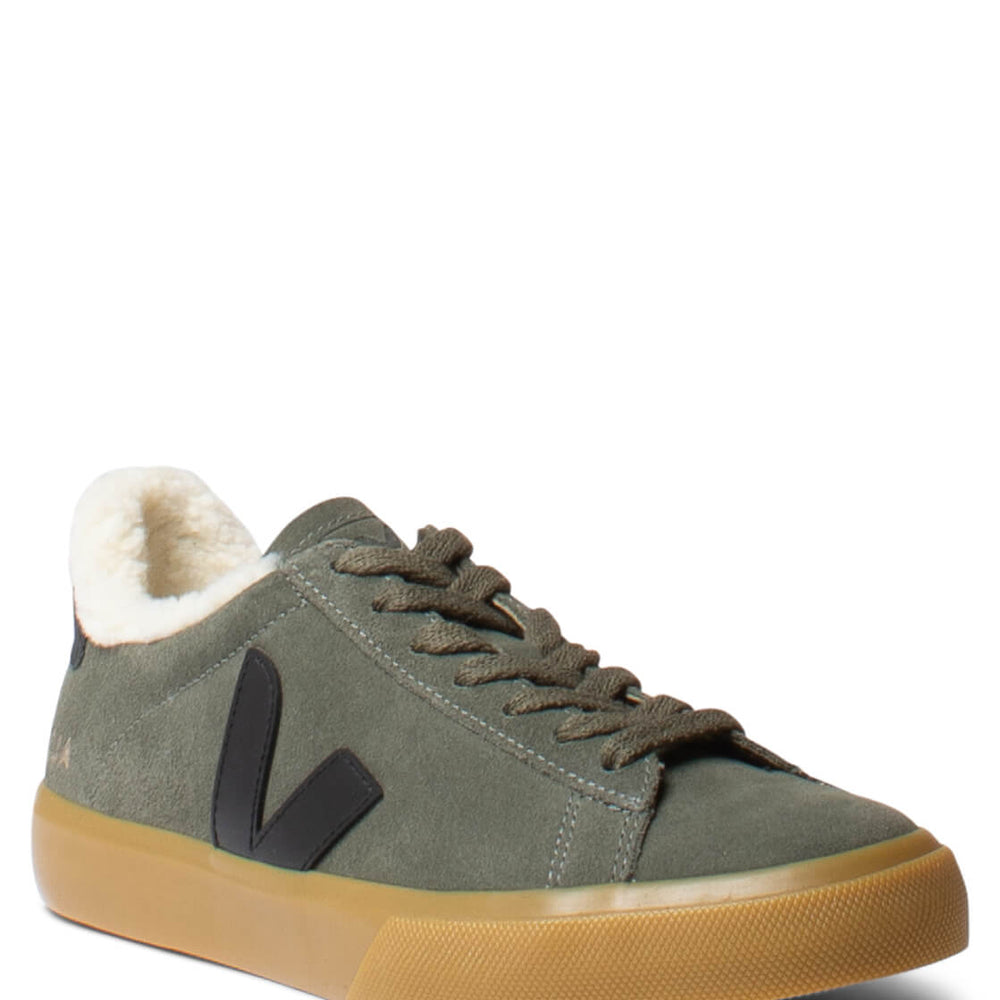 Veja Shoes Campo Winter Suede green mud black natural