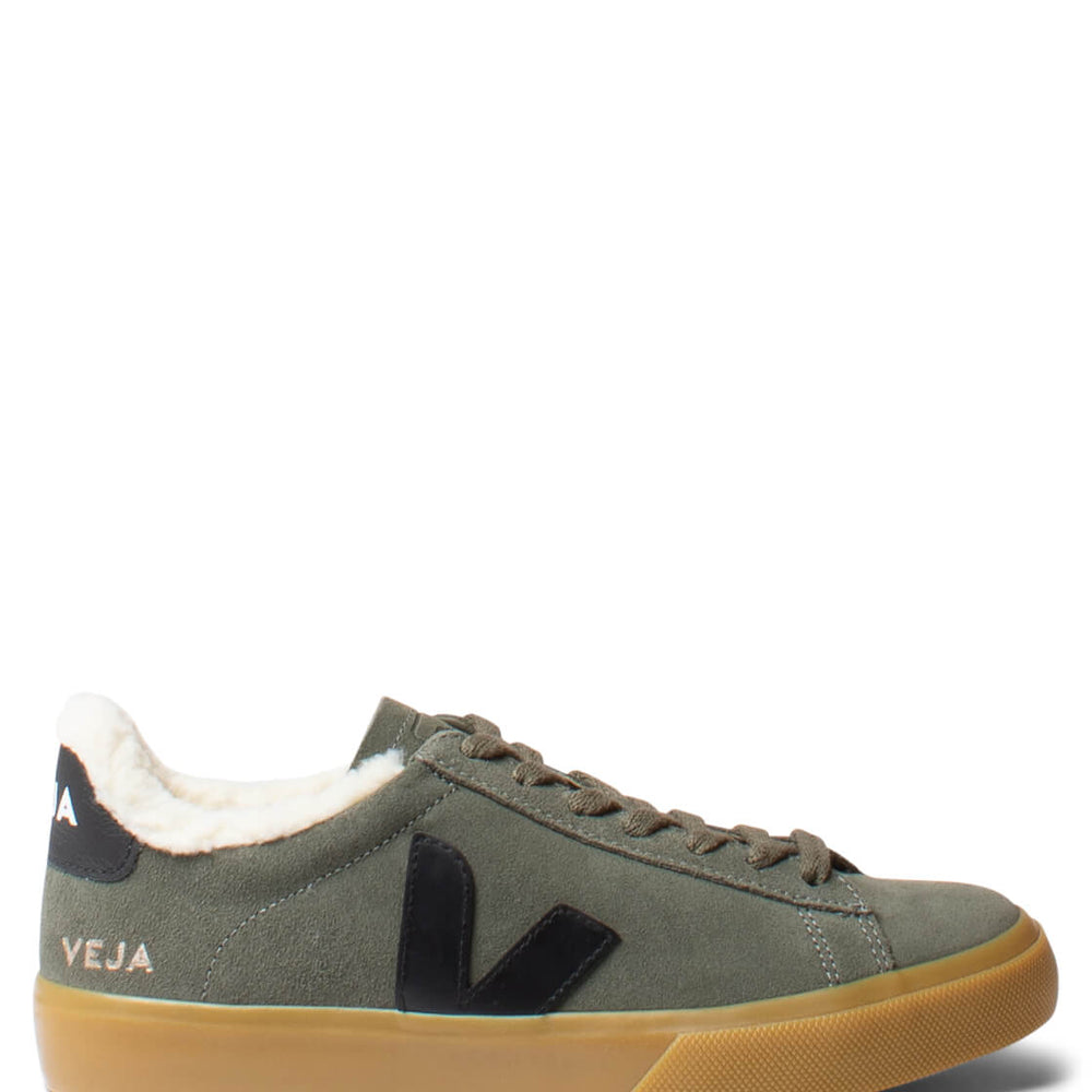 Veja Shoes Campo Winter Suede green mud black natural
