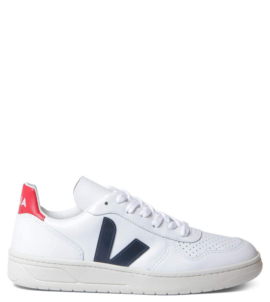 Veja Shoes V-10 Leather white extra nautico pekin