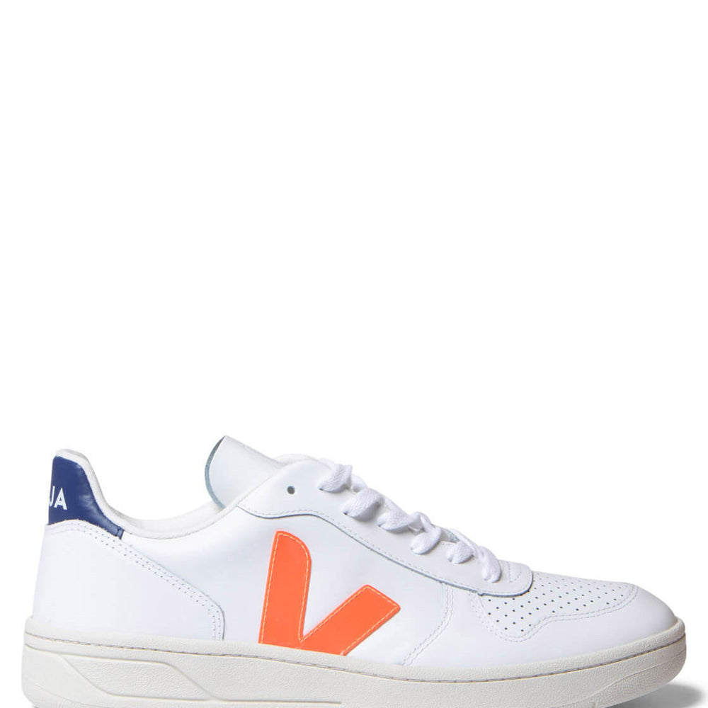 
                      
                        Veja Shoes V-10 Leather white orange fluo cobalt
                      
                    