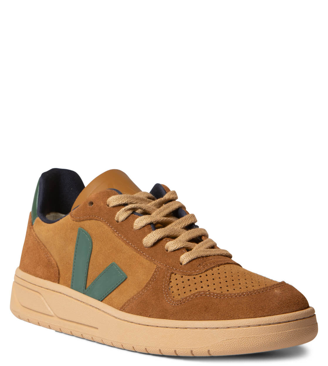 Veja Shoes V-10 Suede brown camel cyprus multico