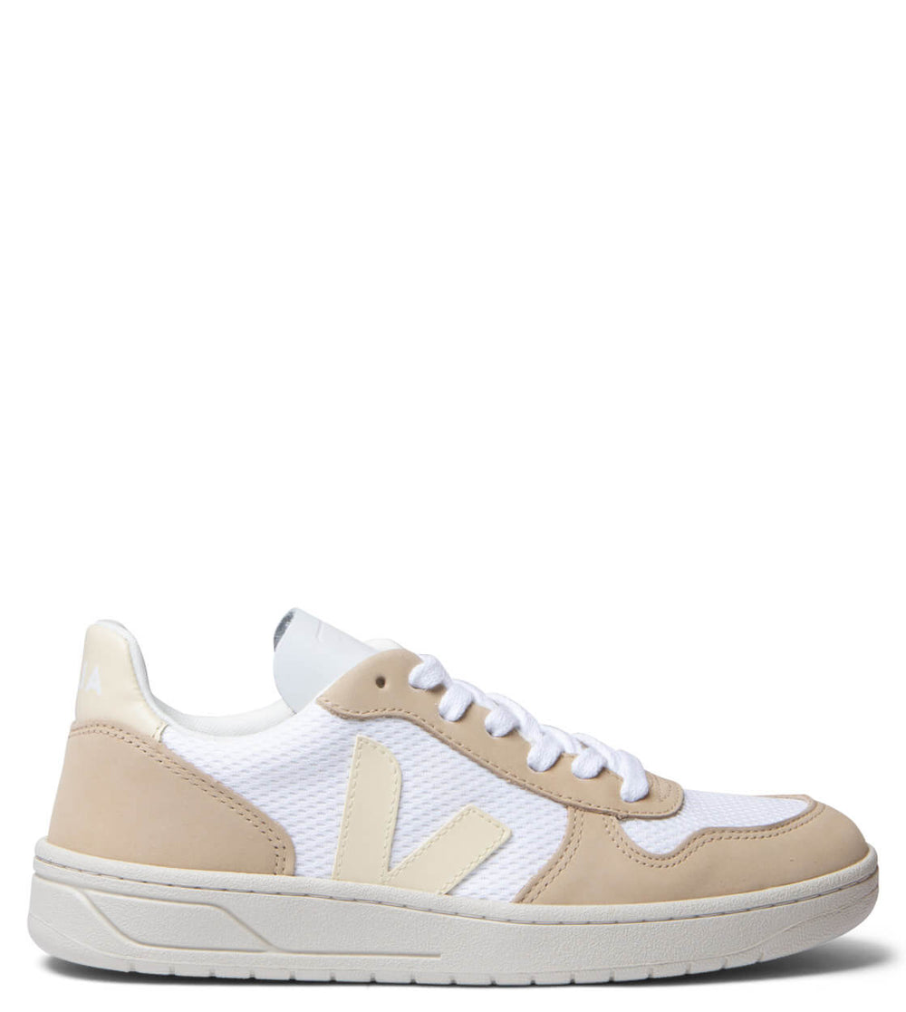Veja W Shoes V-10 Alveomesh white butter almond