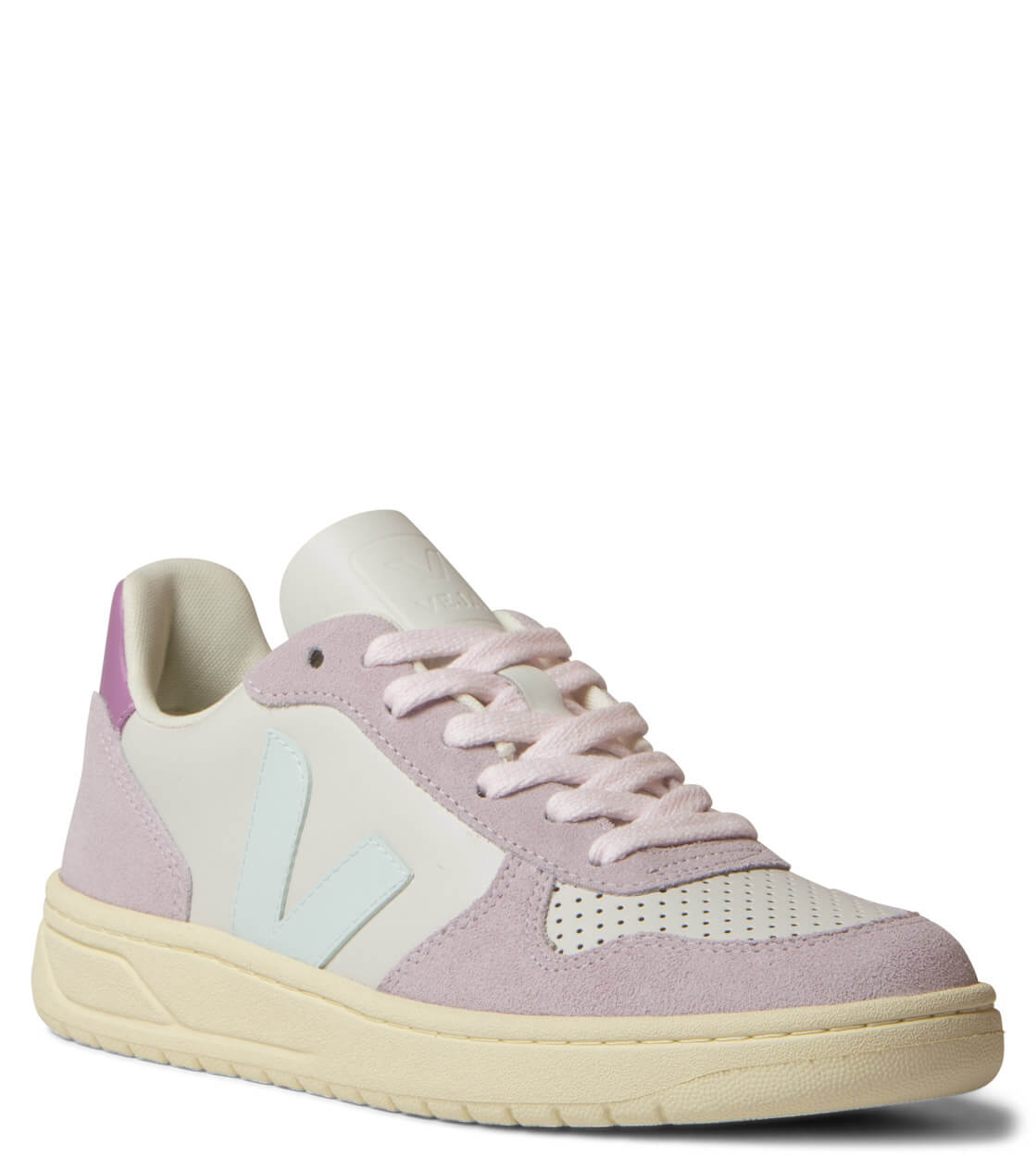 Veja W Shoes V-10 Leather purple gravel menthol parme