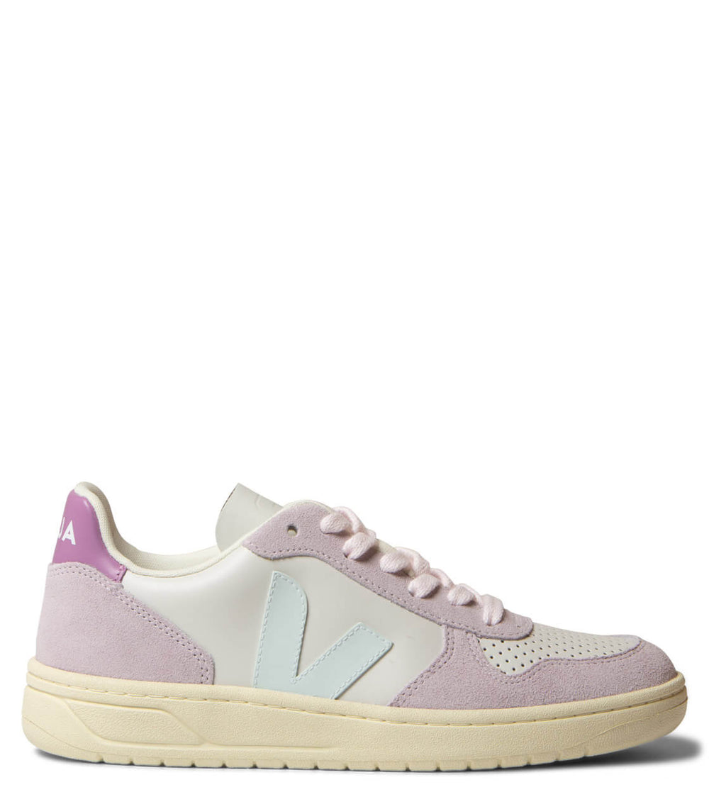 Veja W Shoes V-10 Leather purple gravel menthol parme