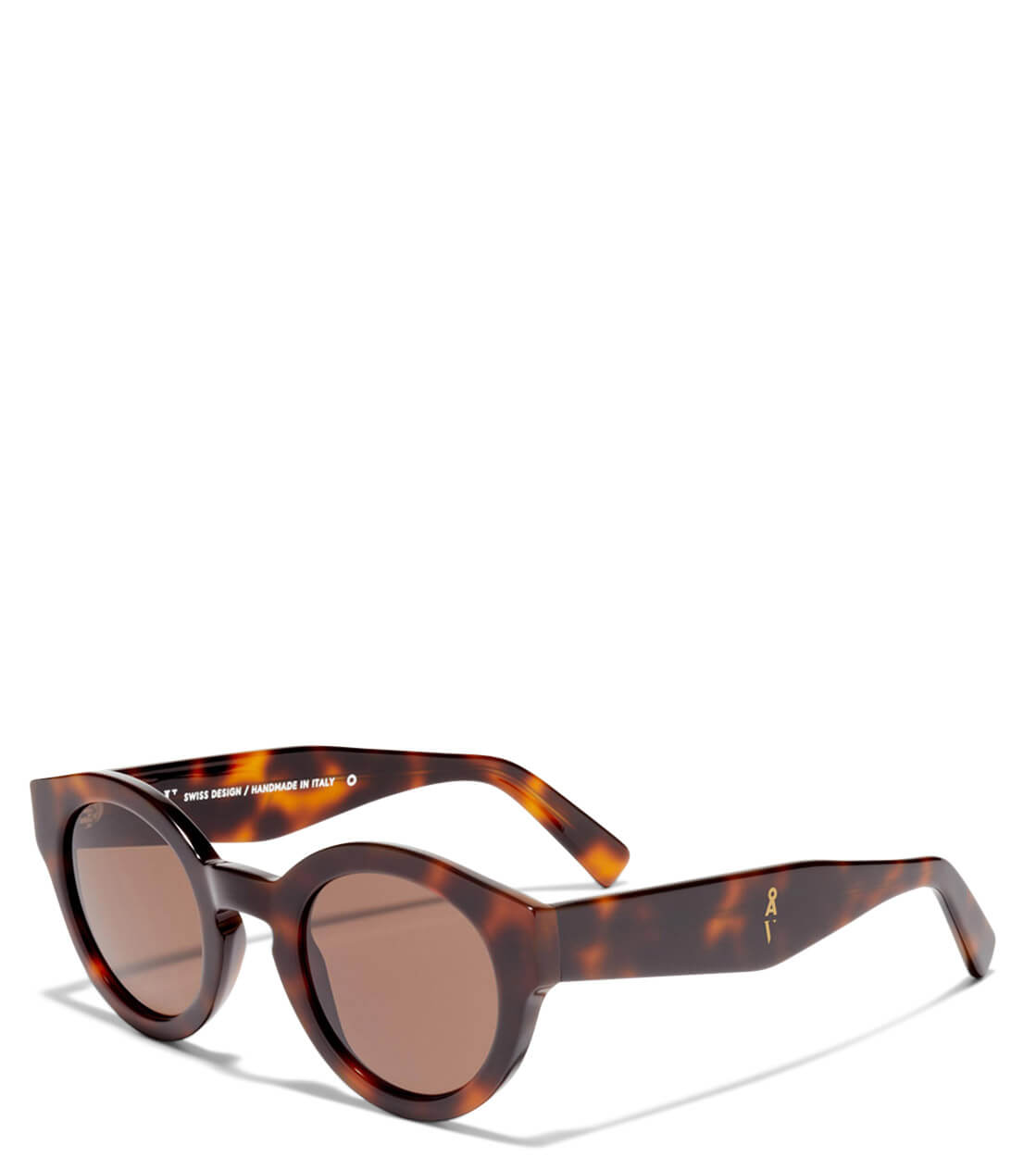 Viu x AA Sunglasses Haalo cherrywood shiny brown