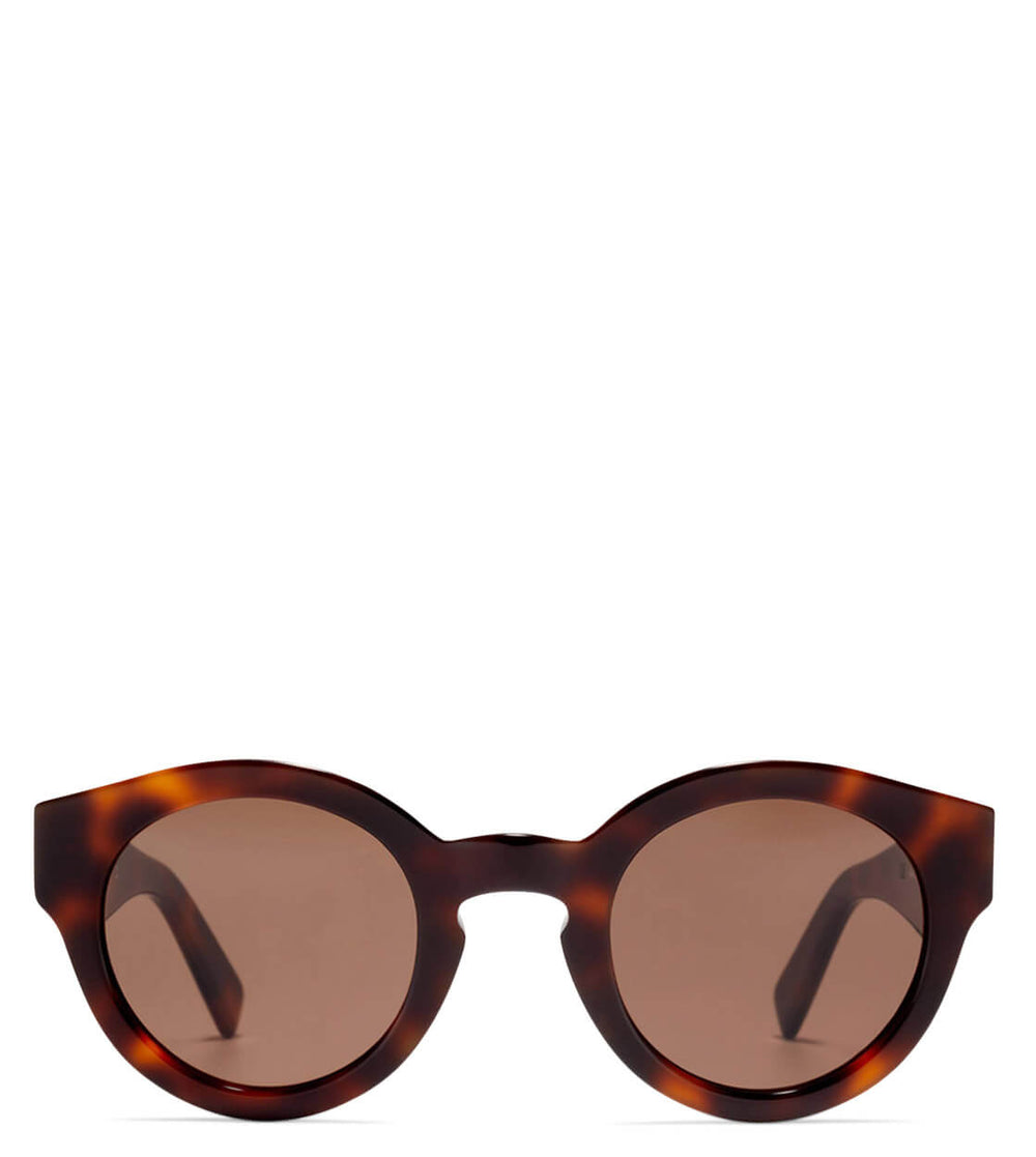 Viu x AA Sunglasses Haalo cherrywood shiny brown