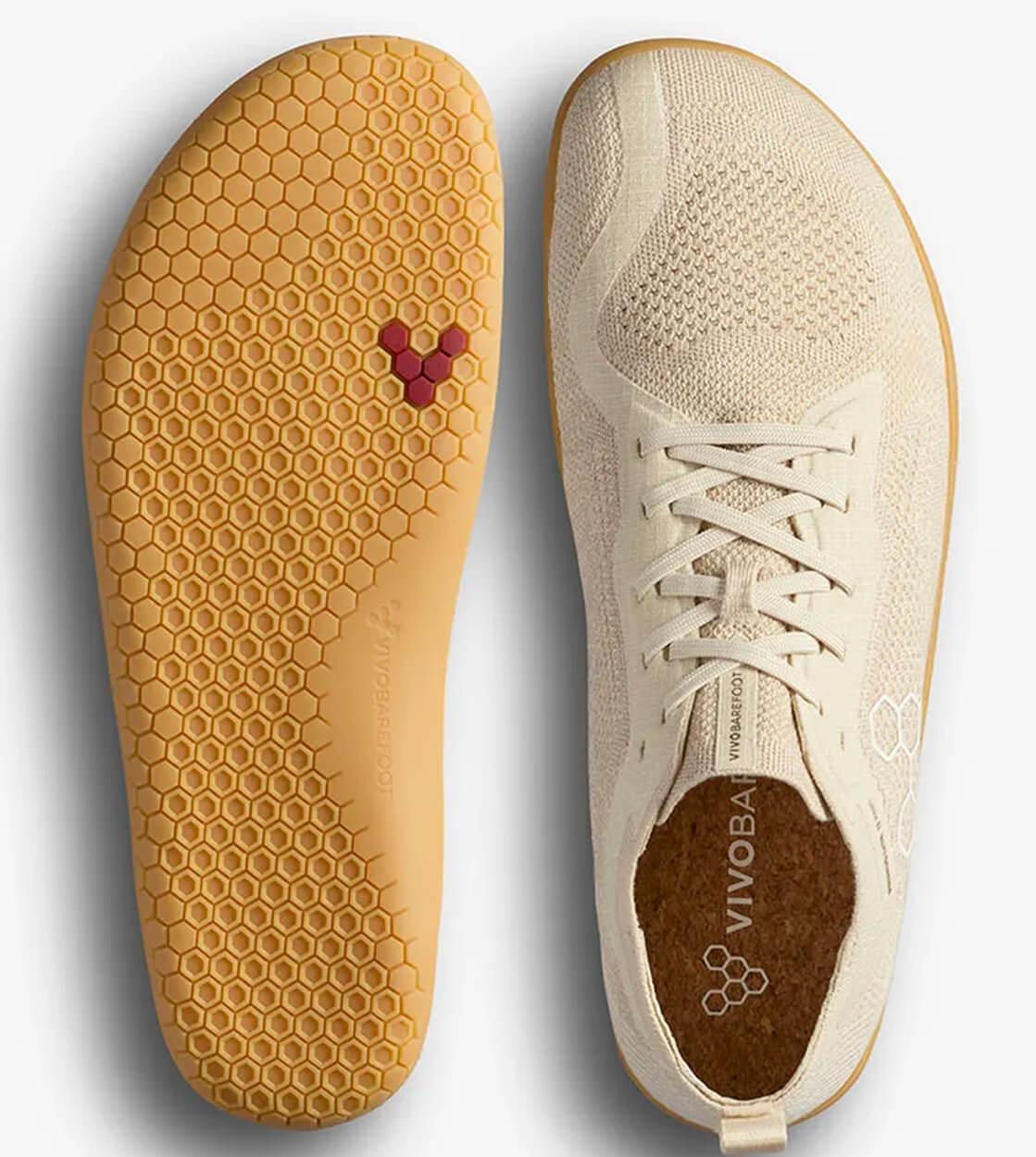 Vivo Shoes Primus Lite Knit beige coconut