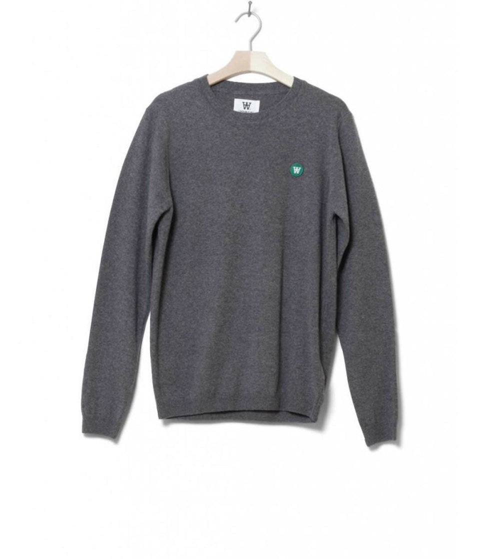 Wood Wood Knit Pullover Sid grey melange