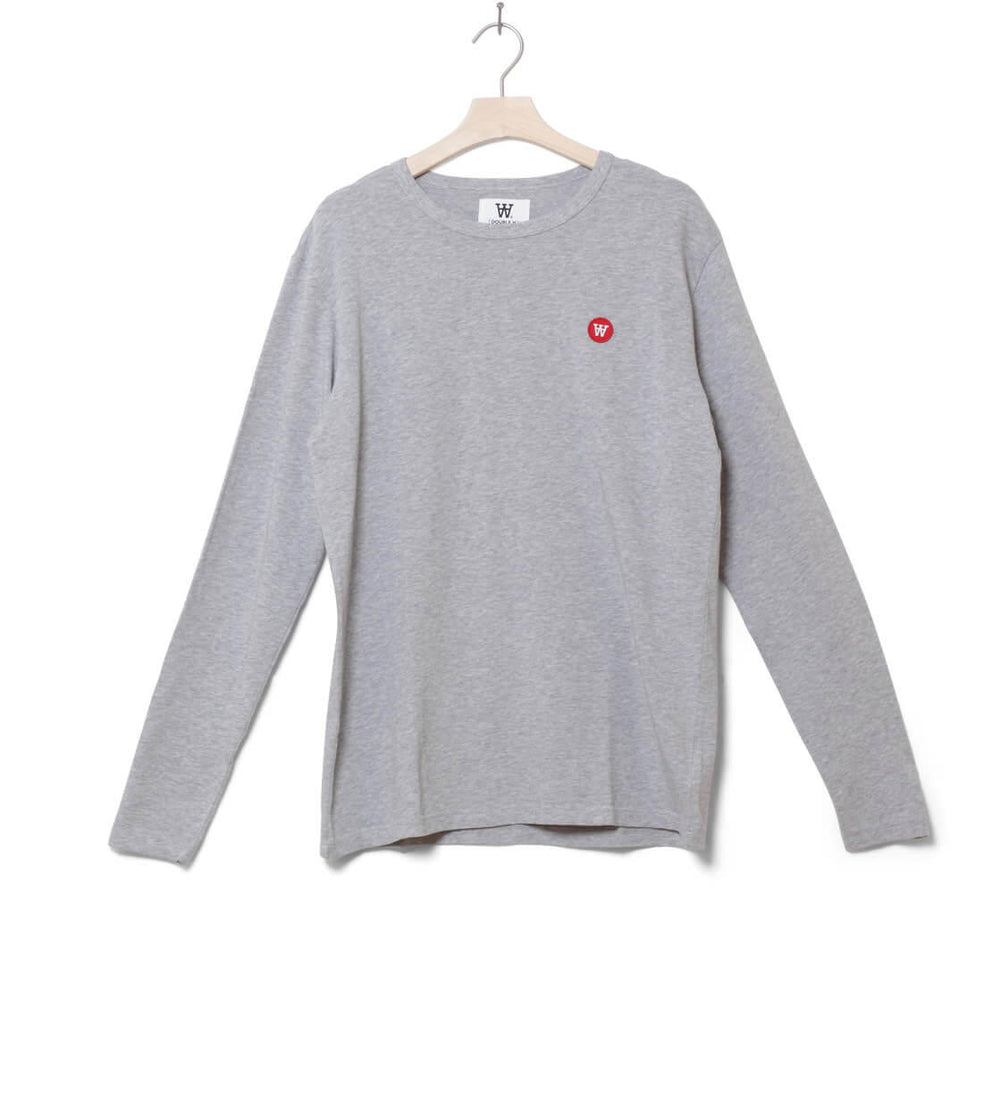 Wood Wood Longsleeve Mel grey melange