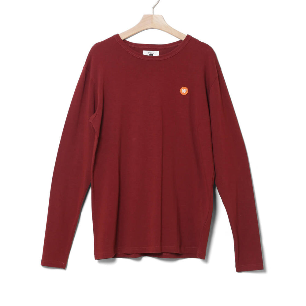 Wood Wood Longsleeve Mel red dark