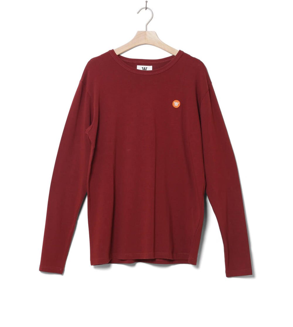 Wood Wood Longsleeve Mel red dark