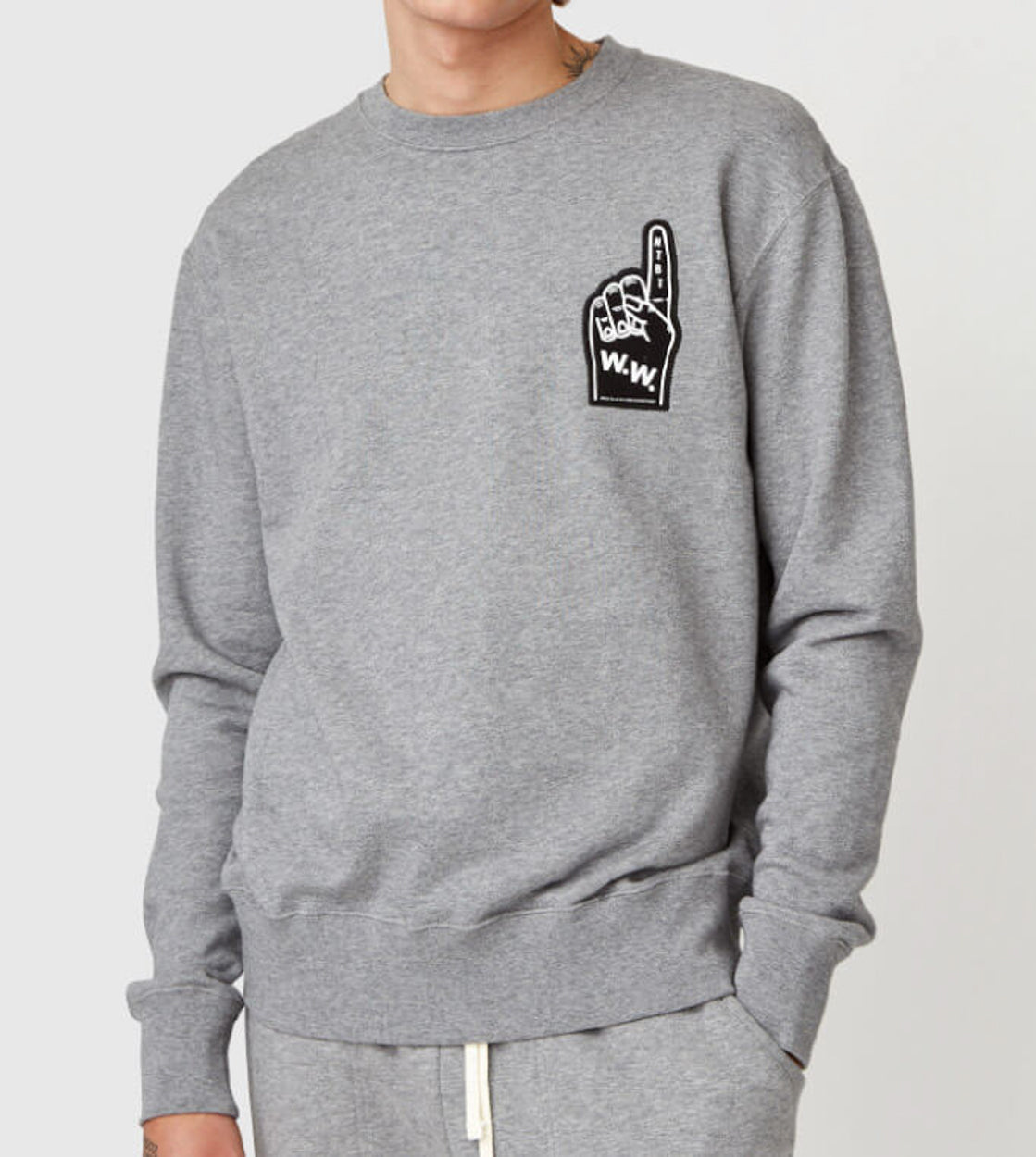 Wood Wood Sweater Hugh grey melang