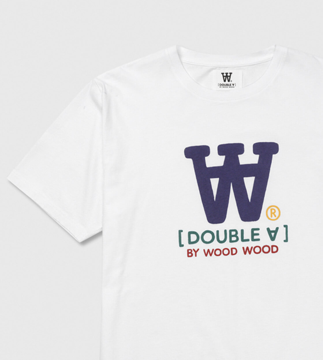 Wood Wood T-Shirt Ace Typo white