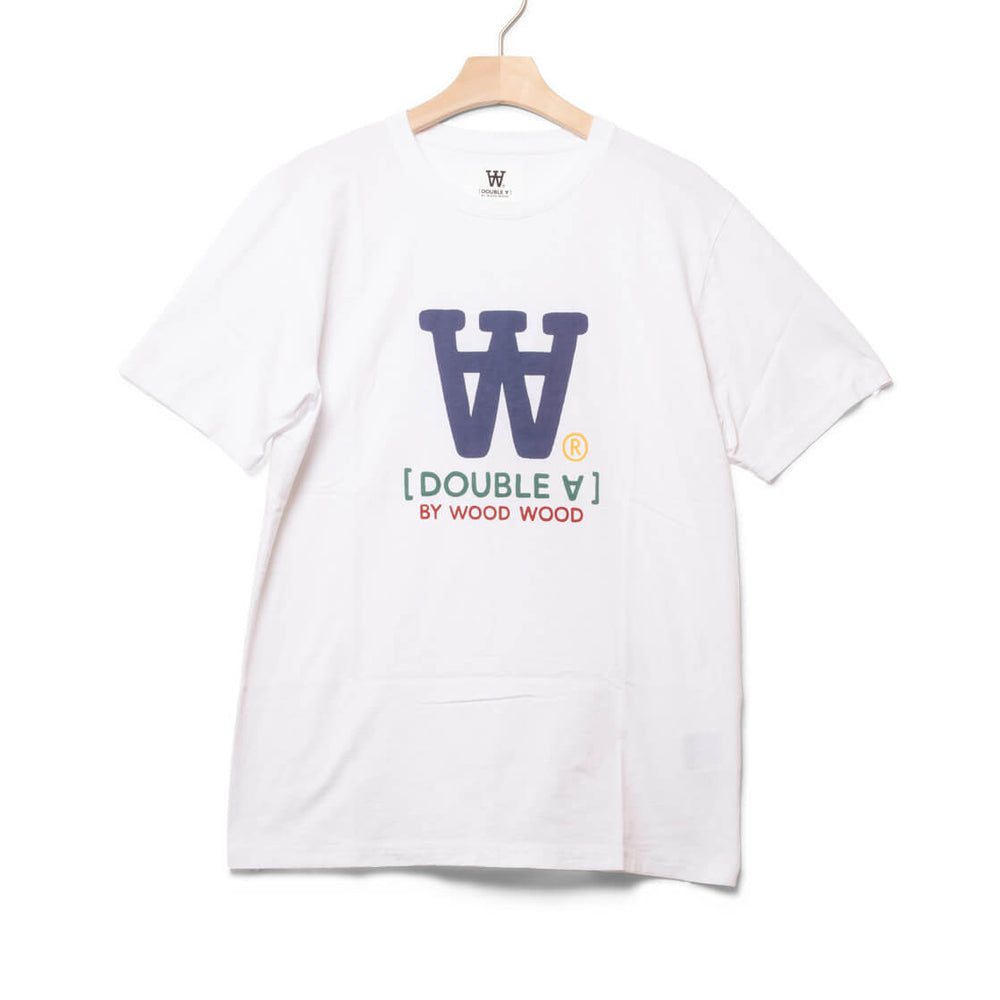 Wood Wood T-Shirt Ace Typo white