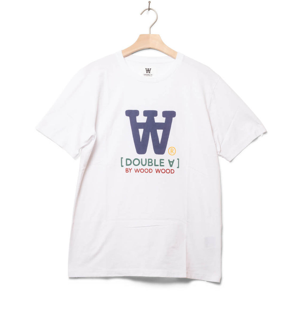 Wood Wood T-Shirt Ace Typo white