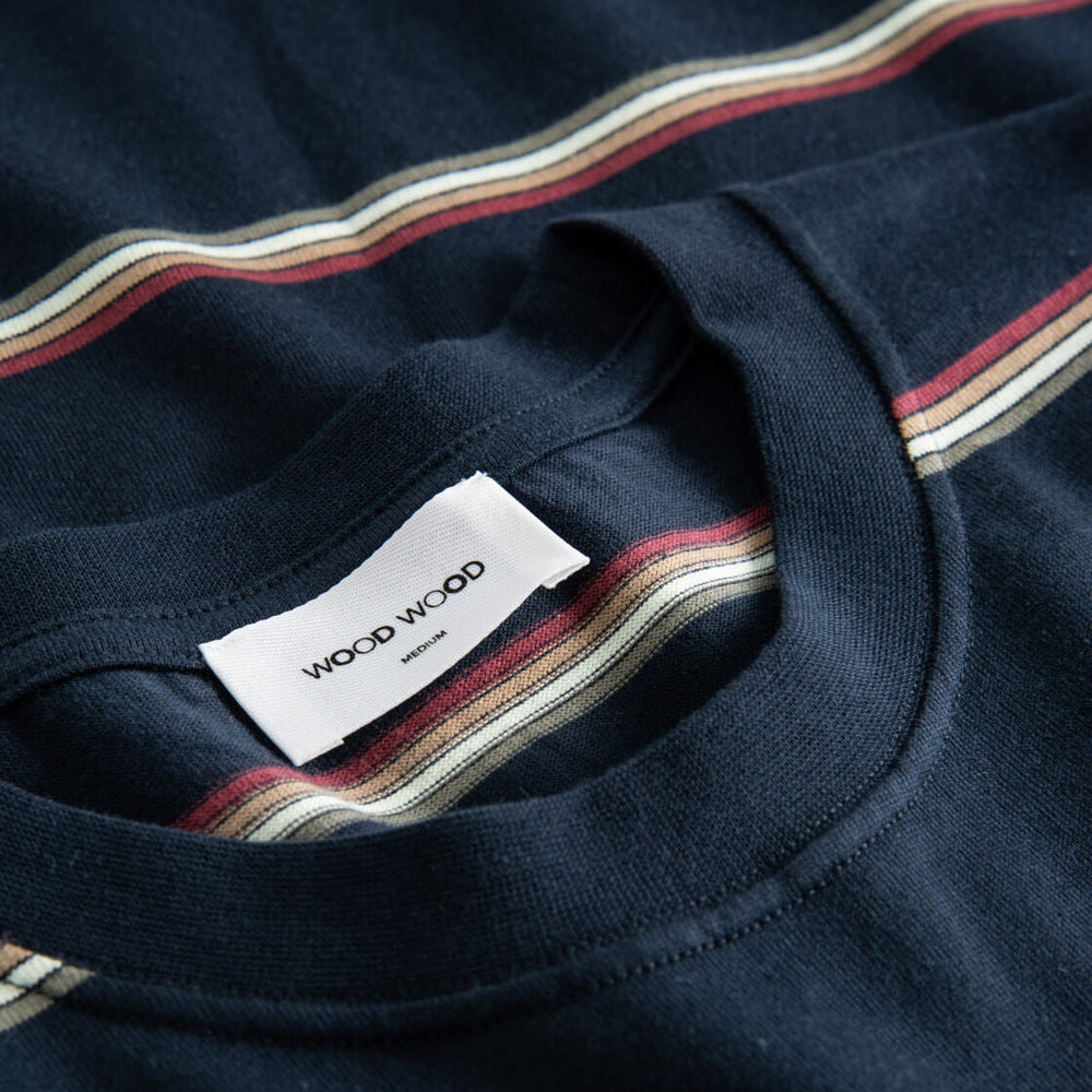 
                      
                        Wood Wood T-Shirt Bobby Stripe blue navy
                      
                    