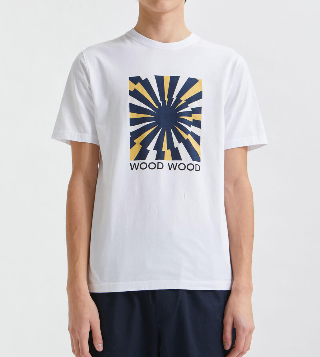 Wood Wood T-Shirt Sami lightening white