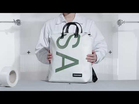 Freitag Backpack Pete white/black
